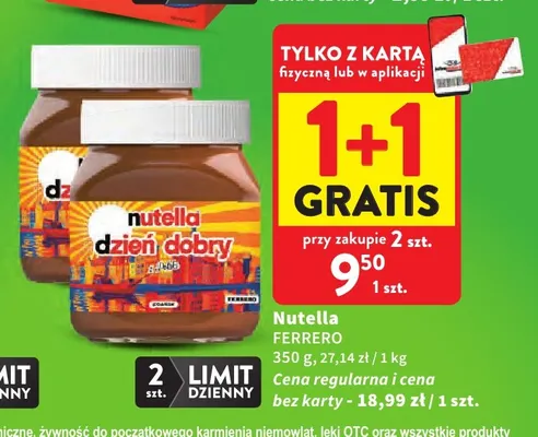 Krem orzechowy Nutella Ferrero promocja w Intermarche