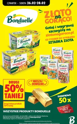 Wszystkie produkty drugi -50% promocja w Biedronka