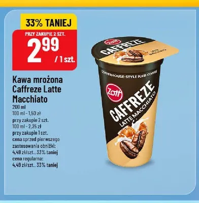 Kawa mrożona Caffreze Latte Macchiato promocja w POLOmarket