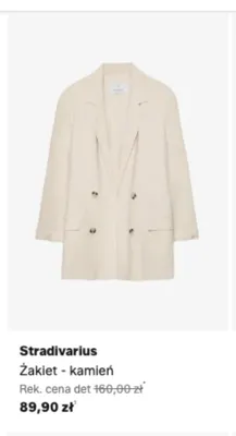 Żakiet Stradivarius kamień promocja w Lounge by Zalando