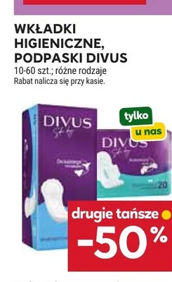 Podpaski higieniczne Divus promocja w Stokrotka