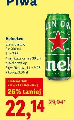 Piwo 6-pak promocja w Lidl