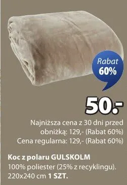 Koc z polaru Gulskölm promocja w Jysk