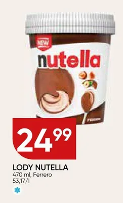 Lody Nutella promocja w Chata Polska