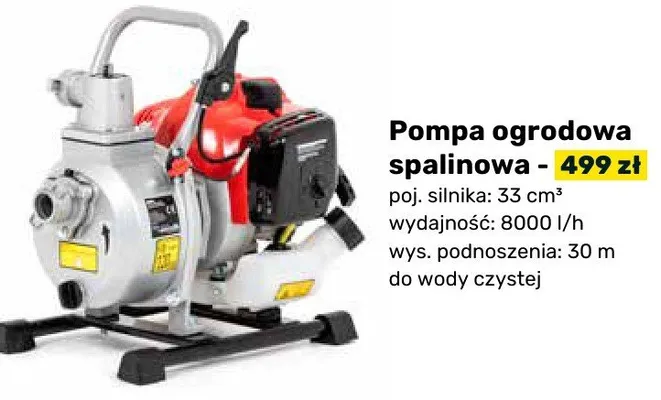 Pompa ogrodowa spalinowa promocja w Bricomarche