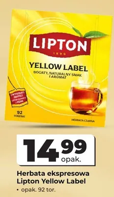 Herbata ekspresowa Lipton Yellow Label promocja w Odido