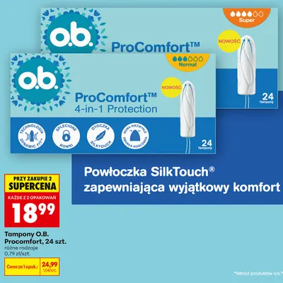 Tampony O.B. ProComfort Normal promocja w Biedronka