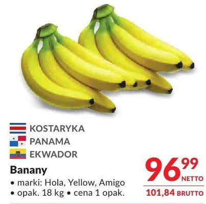 Banany Hola/Yellow/Amigo promocja w Makro