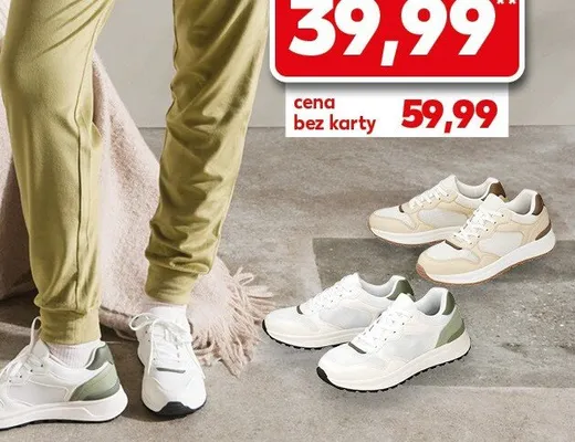 Sneakersy, różne kolory promocja w Kaufland