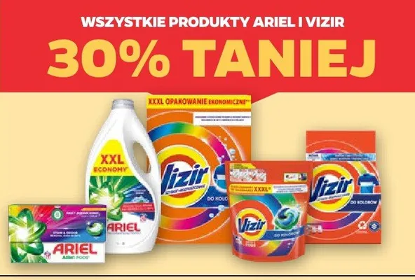 Wszystkie produkty Ariel i Vizir promocja w Netto
