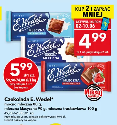 Czekolada Wawel truskawkowa promocja w LEWIATAN