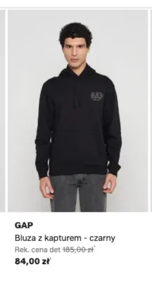 Bluza z kapturem GAP czarny promocja w Lounge by Zalando