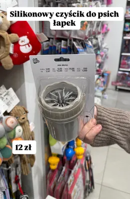 Silikonowy czyścik do psich łap promocja w Pepco