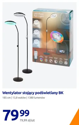 Wentylator stojący podświetlany BK promocja w Action