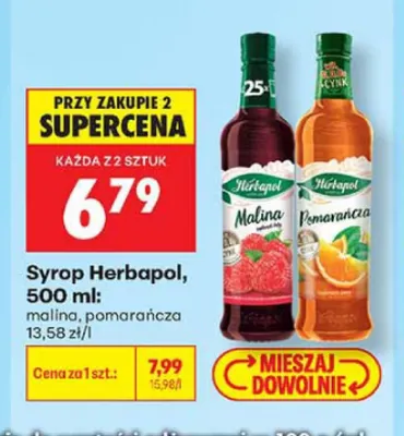 Syrop Herbapol pomarańcza promocja w Biedronka