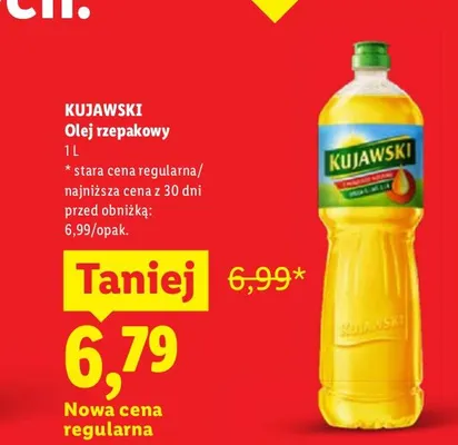 Olej rzepakowy Kujawski promocja w Lidl