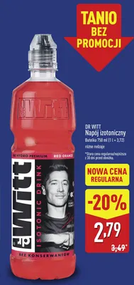 Napój izotoniczny Dr Witt promocja w Aldi