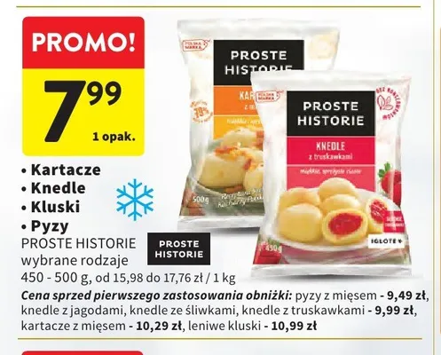 Knedle z truskawkami Proste Historie promocja w Intermarche