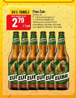 Piwo Żubr promocja w POLOmarket
