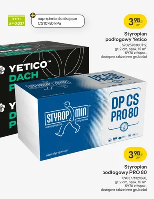 Styropian podłogowy Yetico promocja w Castorama