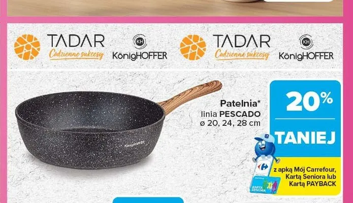 Patelnia Tadar Pescado promocja w Carrefour