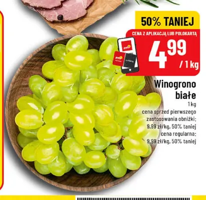 Winogrona białe promocja w POLOmarket