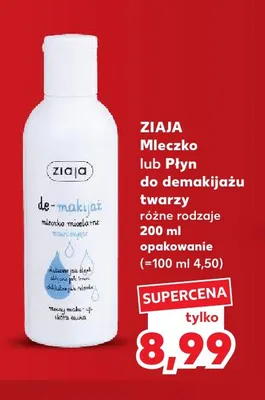 Płyn do demakijażu twarzy Ziaja promocja w Kaufland