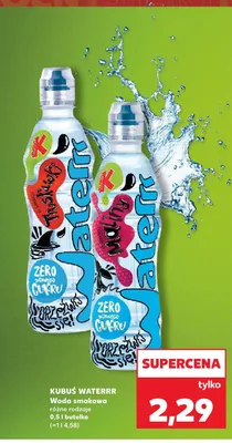 Woda smakowa Kubuś Waterrr o smaku maliny promocja w Kaufland