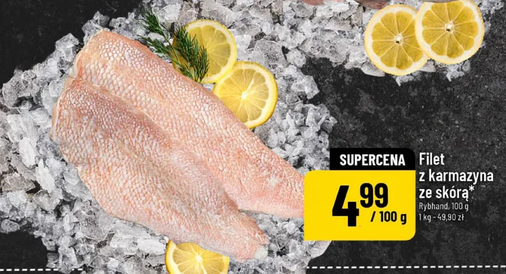 Filet z karmazyna ze skórą promocja w POLOmarket