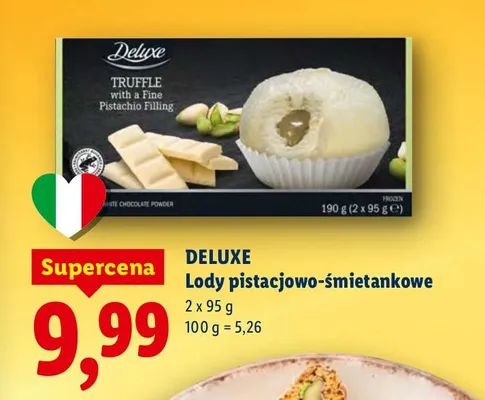 Lody pistacjowo-śmietankowe promocja w Lidl