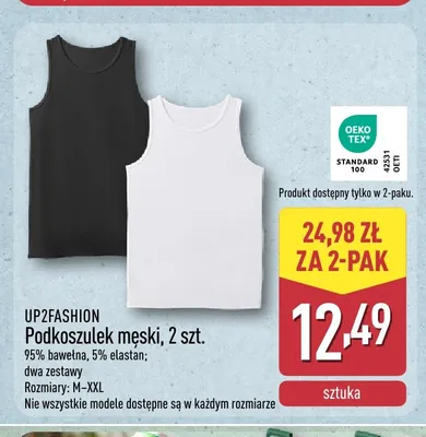 Podkoszulek męski UP2FASHION 2-pak promocja w Aldi