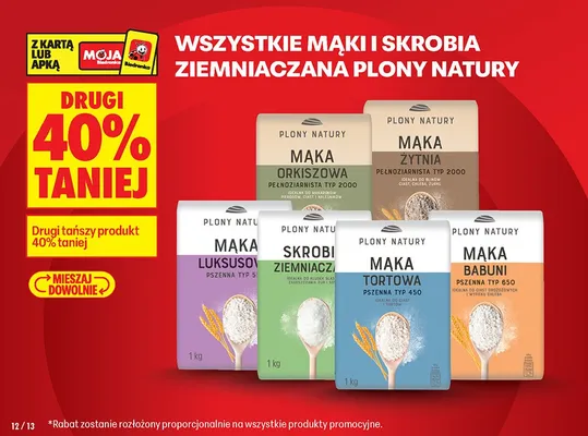 Mąka orkiszowa pełnoziarnista typ 2000 promocja w Biedronka