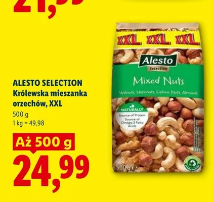 Królewska mieszanka orzechów Alesto Selection XXL promocja w Lidl