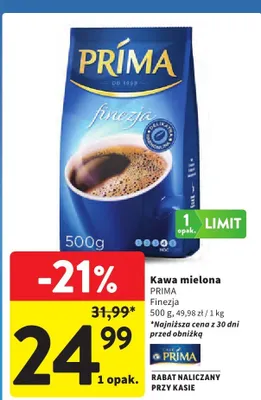 Kawa mielona Finezja promocja w Intermarche