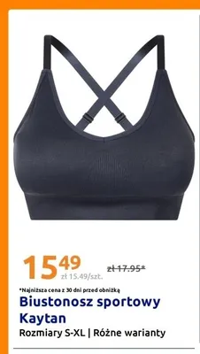Biustonosz sportowy Kaytan promocja w Action