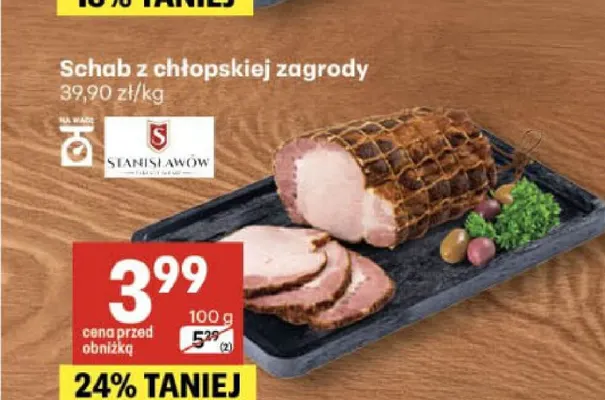 Schab z chłopskiej zagrody Stanisławów promocja w Delikatesy Centrum