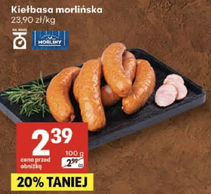 Kiełbasa promocja w Delikatesy Centrum