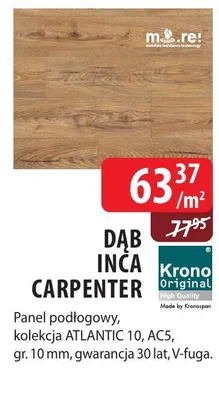 Panel podłogowy DAB INCA CARPENTER Krono Original ATLANTIC 10, AC5, gr. 10 mm promocja w Dobre Dla Domu