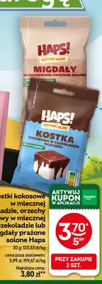 Migdały prażone solone Haps! promocja w Żabka