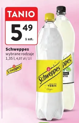 Napój gazowany Schweppes Zero Mojito promocja w Intermarche