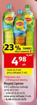 Napój Lipton promocja w Auchan