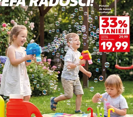 Pistolet do baniek mydlanych promocja w Kaufland