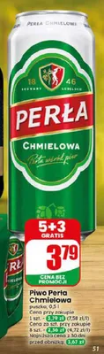 Piwo Perła Chmielowa promocja w Dino