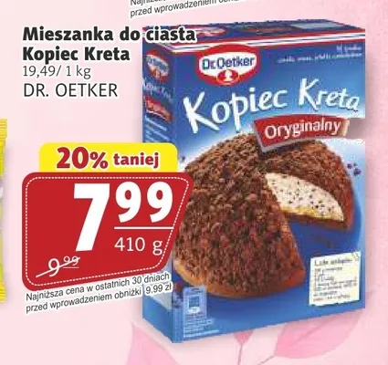 Mieszanka do ciasta Kopiec Kreta Dr. Oetker promocja w Prim Market