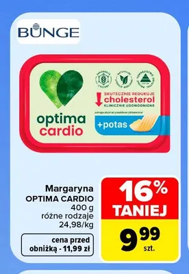 Margaryna Optima Cardio promocja w Carrefour