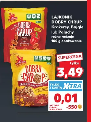 Krakersy Lajkonik Dobry Chrup promocja w Kaufland