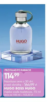 Woda toaletowa męska Hugo Boss promocja w Super-Pharm