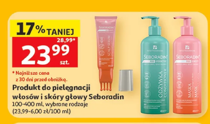 Produkt do pielęgnacji włosów i skóry głowy Seboradin promocja w Auchan
