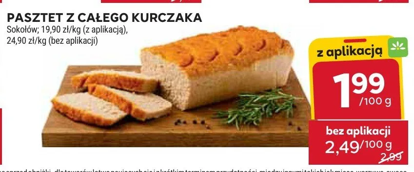 Pasztet z całego kurczaka promocja w Stokrotka
