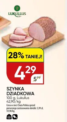 Szynka Dziadkowa Lukullus promocja w Chata Polska